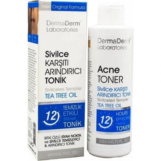 Dermaderm Sivilce Karşırtı Temizleme Tonik 200 Ml.